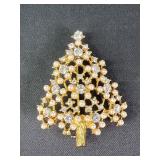 Eisenberg Ice Christmas tree brooch