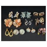 Trifari, Weiss, and more clip on earrings