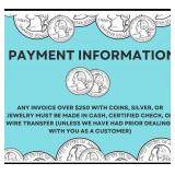 PLEASE READ - PAYMENT INFORMATION
