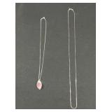 2 Sterling Silver Necklaces