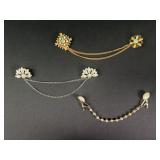 Vintage vest or sweater clips