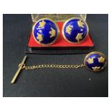 Menï¿½s spofrong cufflinks & tie tac