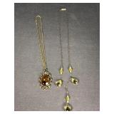 2 Vintage Stone Necklaces