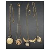 Harry Potter Style Pocket Watch & Necklaces