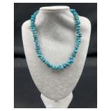 Turquoise Chip Nugget Bead Necklace