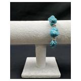 Turquoise Chip Nugget Bead bracelet: