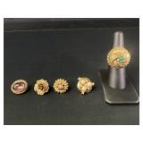 Adjustable ring with interchangeable parts