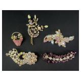 Vintage Rhinestone brooches