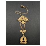 Victorian Gold Tone Filled Watch Fob & Seal
