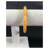 Vintage carved butterscotch Bangle