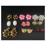 Trifari Floral Clip on earrings and more