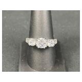 Sterling Silver 3-Stone Ring