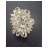 Eisenberg crystal rhinestone brooch
