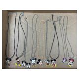 Mickey & Minnie Mouse Charm Necklaces
