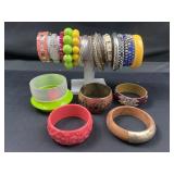 Bangles, plastic chunky bracelets, an more