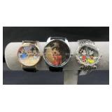 Mickey & Minnie Mouse Logo Wristwatch