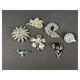 Vintage Fashion Jewelry Brooches