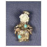 1960s Hargo Buddha Brooch