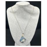 Sterling Silver Pottery Piece Necklace