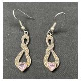 925 Sterling Silver Heart Earrings