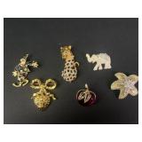 Vintage figural brooches