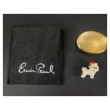 Erwin Pearl Buchanan Frise brooch with stand and