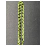 Green glass and gold speckle