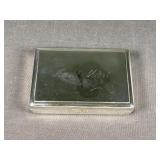 Vintage Silver Played Tissue Holder