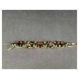 Vintage D&E Juliana topaz bracelet