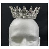 Rhinestone Crown Tiara w/ Clear Stones