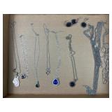 Fashion Jewelry Lot w/ Gemstone Pendants