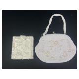 Beaded purse and mark crown wallet