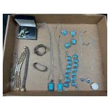 Turquoise Style Jewelry Lot Necklaces & Bracelets