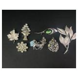 Trifari, Tortolani, and more brooches