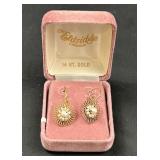 Pearl Cluster Dangle Earrings