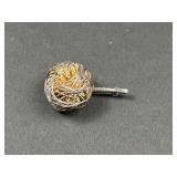 Flora Danica Sterling Silver Flower Brooch