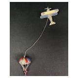 1940ï¿½s Coro Marion Weeber patriotic pin set