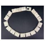 Vintage jade stone belt