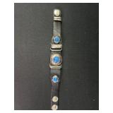 Vintage swallow conchas leather bracelet