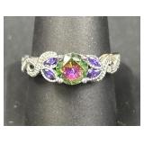 Sterling Silver Mystic Topaz Gem Ring