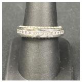 Sterling Silver Channel Set Band Ring