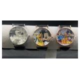 3 Disney Mickey & Friends Wristwatches