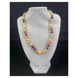 Multi colored Honora Pearl necklace Sterling