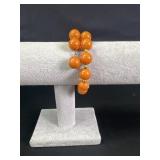 Vintage orange Bakelite bracelet