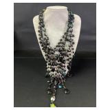 Joan Rivers drape necklace