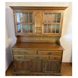 Kling colonial wood buffet with hutch top