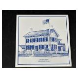 Lincolnï¿½s Home Springfield Illinois Ceramic Trivet