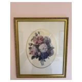 Framed Floral Picture