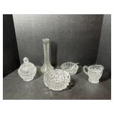Cut Glass Ware Vases, Plates, and more