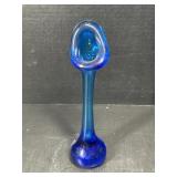 Cobalt Glass Swung Vase